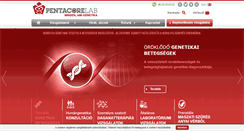 Desktop Screenshot of pentacorelab.hu